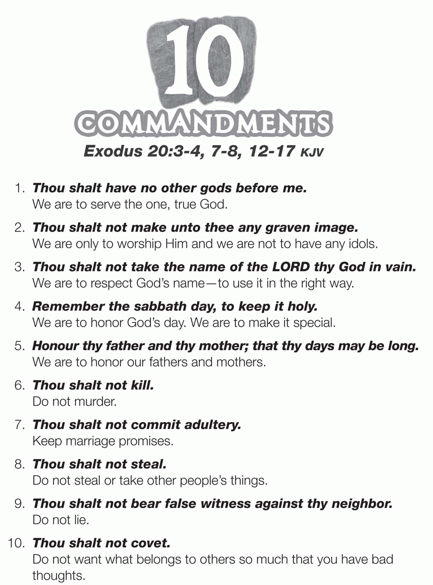 Catholic Ten Commandments Coloring Pages - Colorine.net | #10444