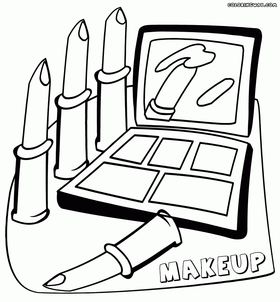 Makeup Coloring Pages Online | Saubhaya Makeup