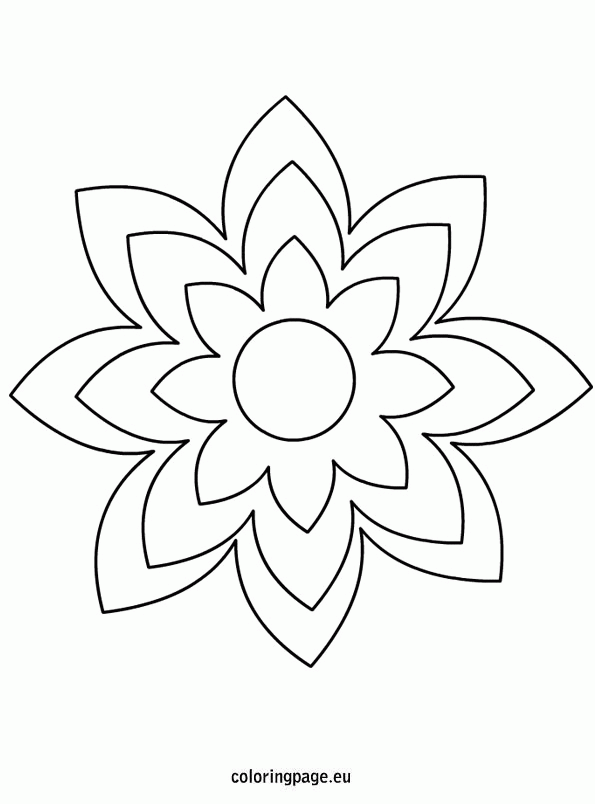 Large Flower Template