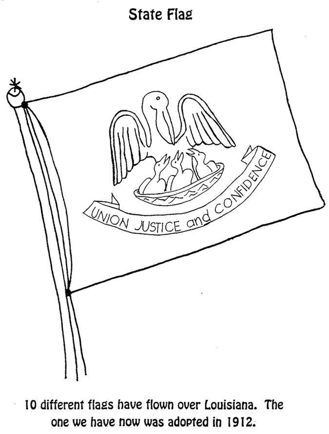 Louisiana State Seal Coloring Page Coloring Pages