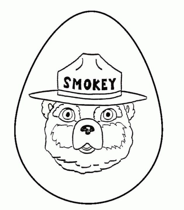 Smokey The Bear Coloring Page