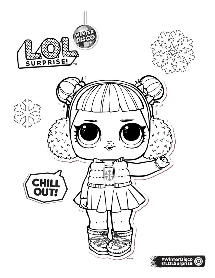 LOL Surprise Winter Disco coloring pages | Christmas coloring pages, Coloring  pages winter, Coloring pages