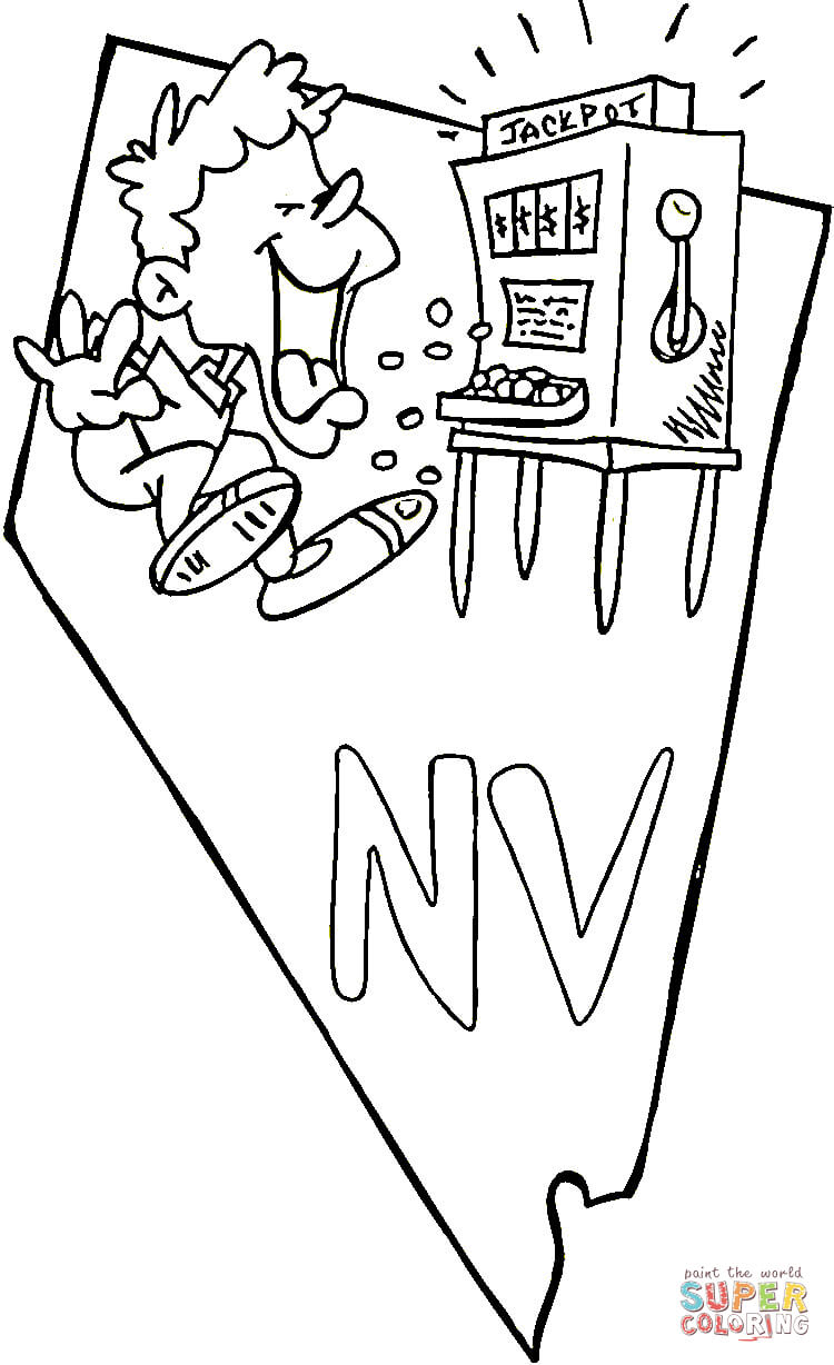 Nevada coloring page | Free Printable Coloring Pages