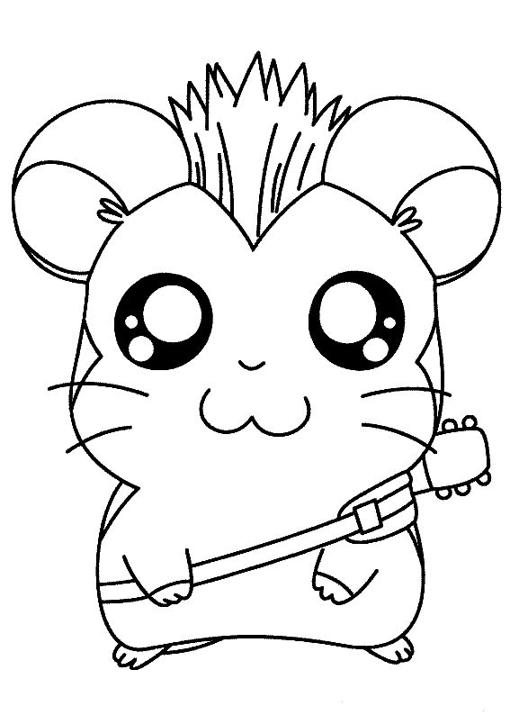 cute hamster coloring pages - Clip Art Library