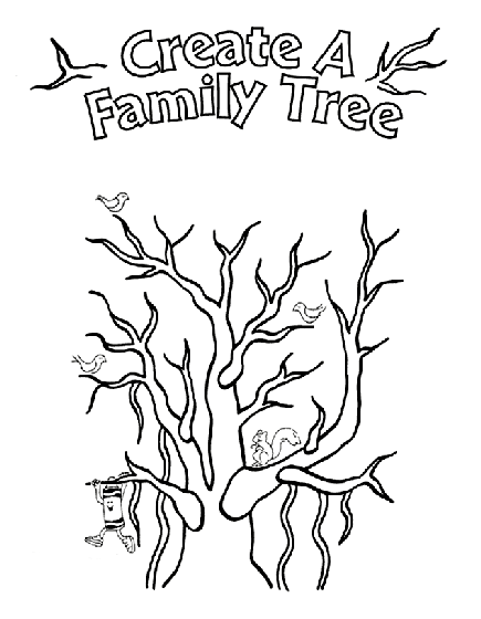 Family Tree Coloring Page | crayola.com