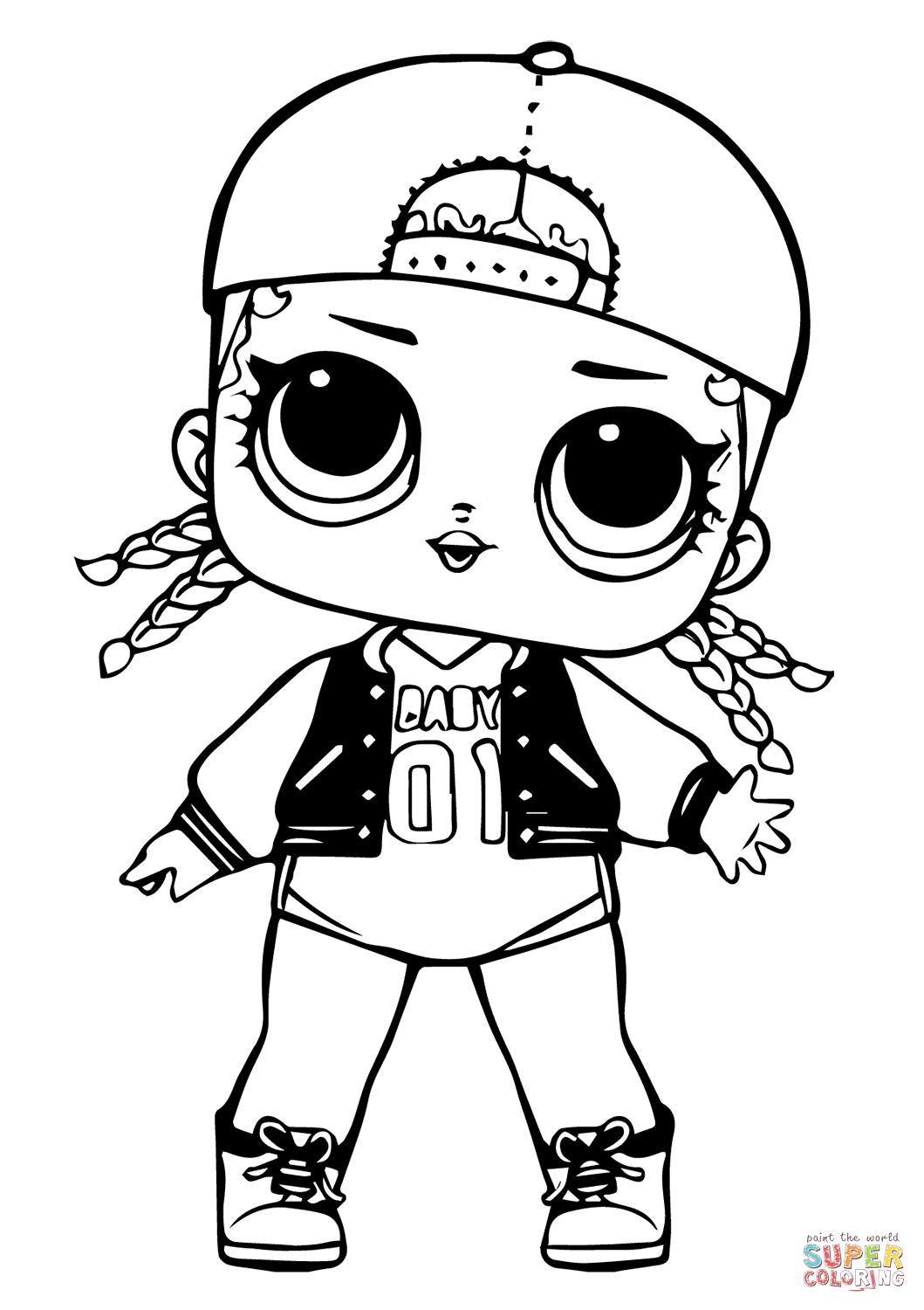 LOL Doll MC Swag coloring page | Free Printable Coloring Pages