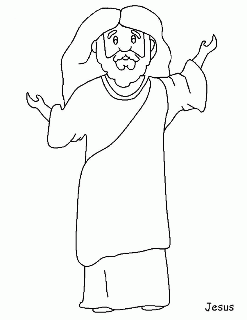 17 Free Pictures for: Jesus Coloring Page. Temoon.us