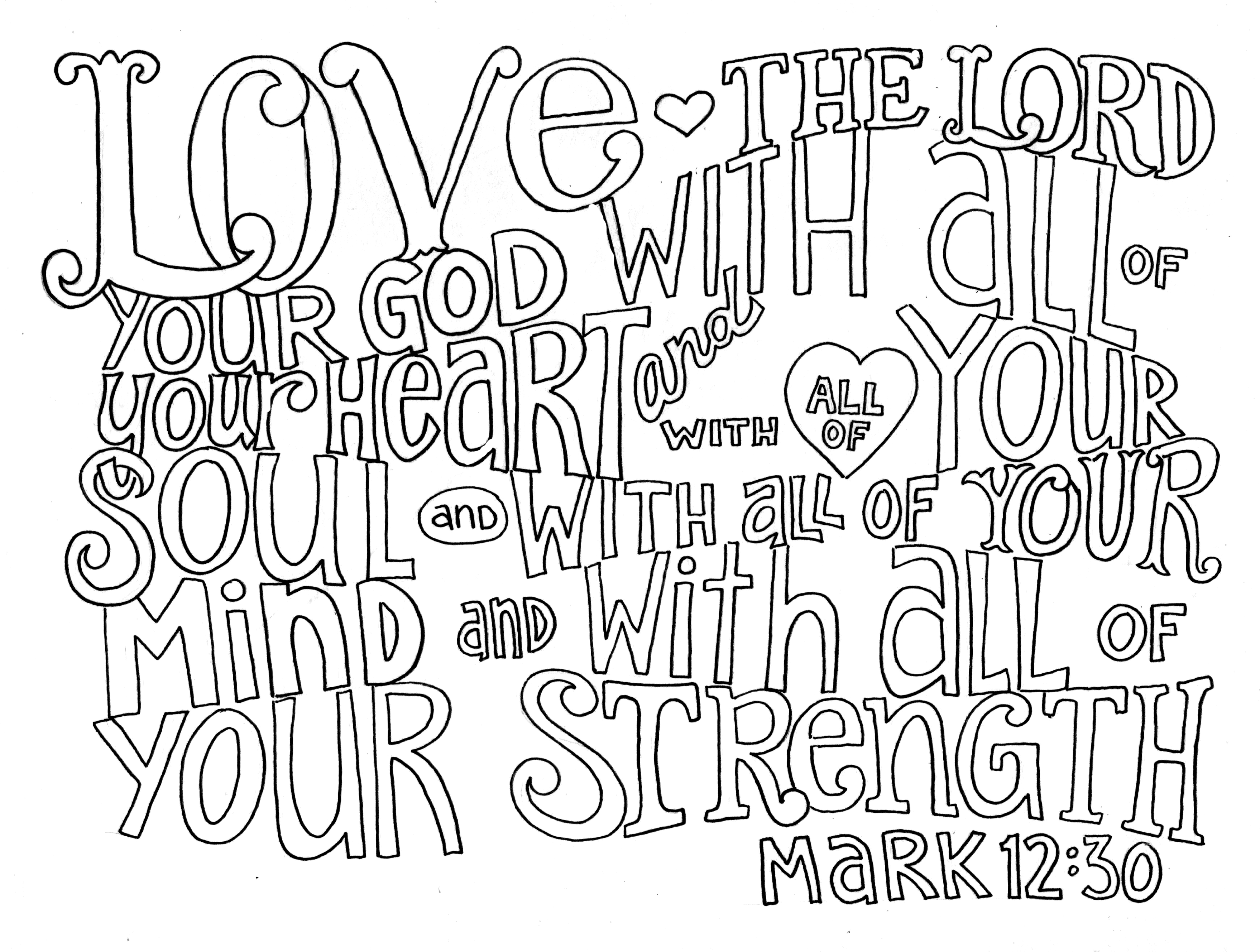 Bible Quote Coloring Pages - Coloring Home