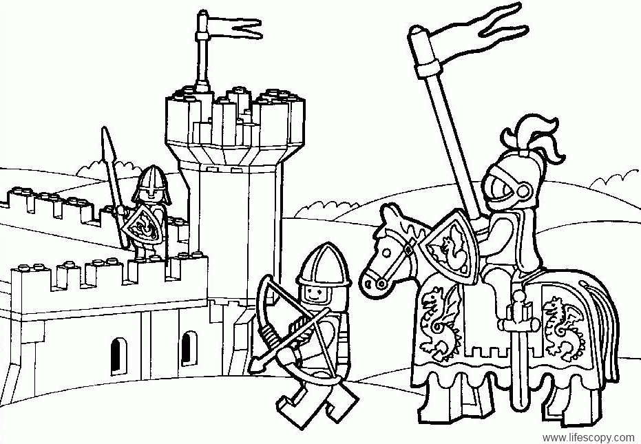 Lego Army - Coloring Pages for Kids and for Adults