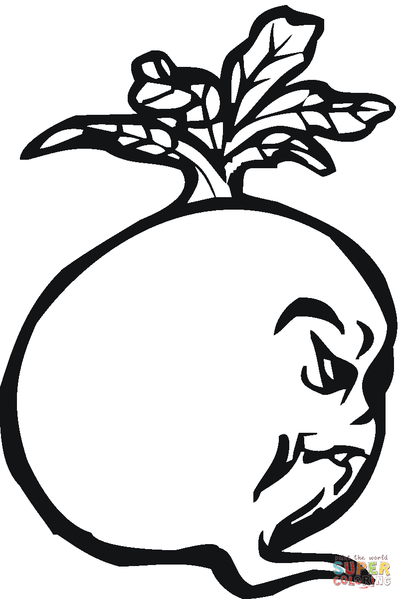 Beetroot Illustration coloring page | Free Printable Coloring Pages