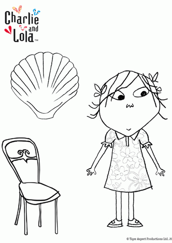 Free Online Charlie & Lola Colouring Page