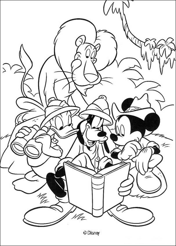 Minnie  mouse Safari Coloring Favor Bags Minnie Coloring Books Minnie  mouse Safari  Birthday Party-Coloring Pages Minnie Safari theme