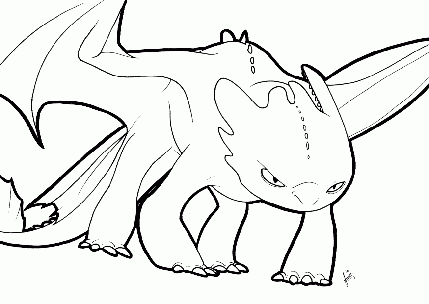 15 Pics of Toothless The Dragon Coloring Pages - How to Train Your ...