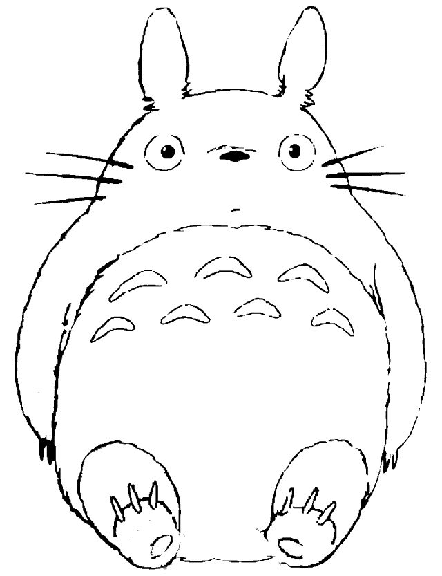 Free Coloring Pages Of May Totoro - Coloring Labs