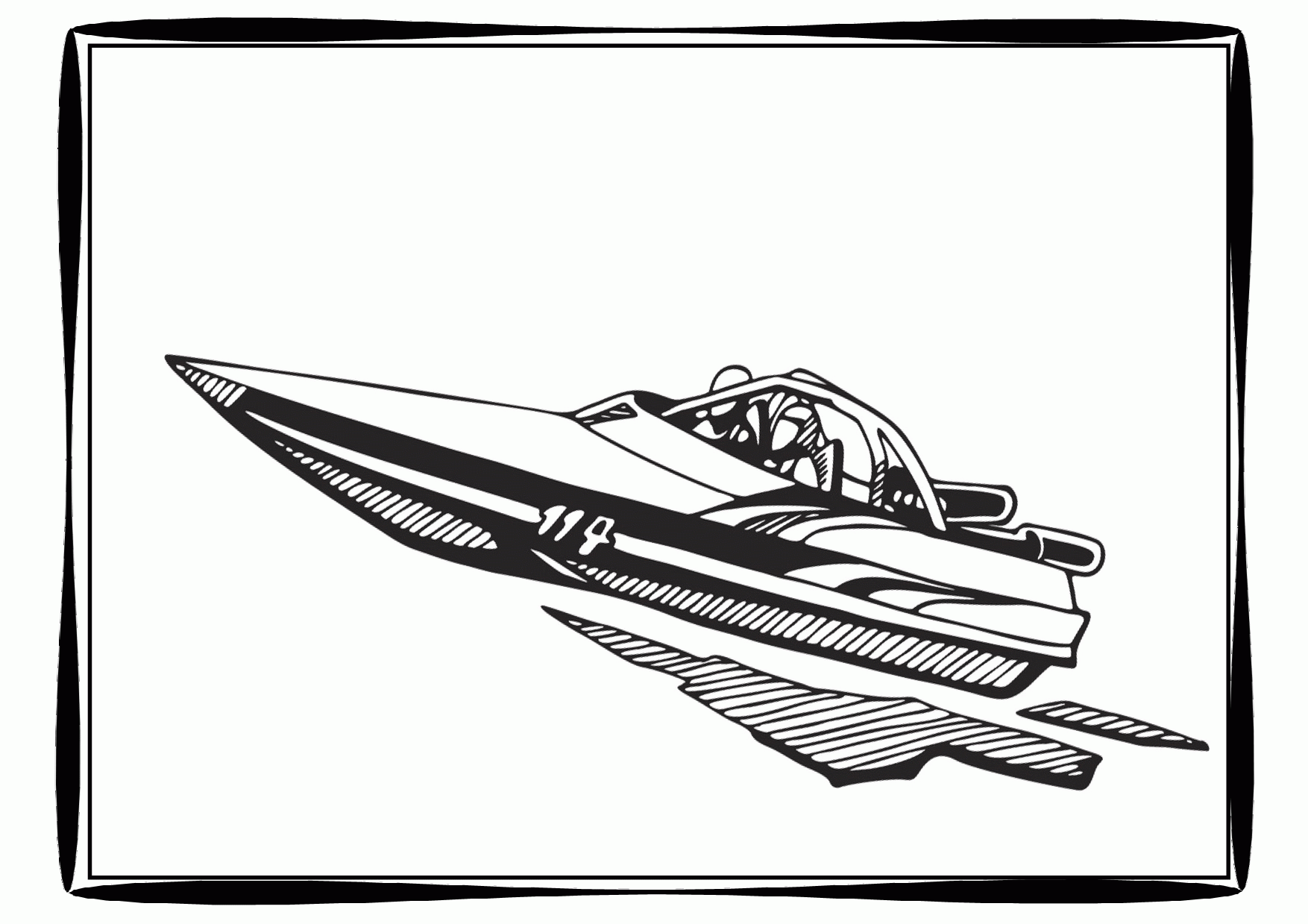Motor Boat Coloring Pages Coloring Pages