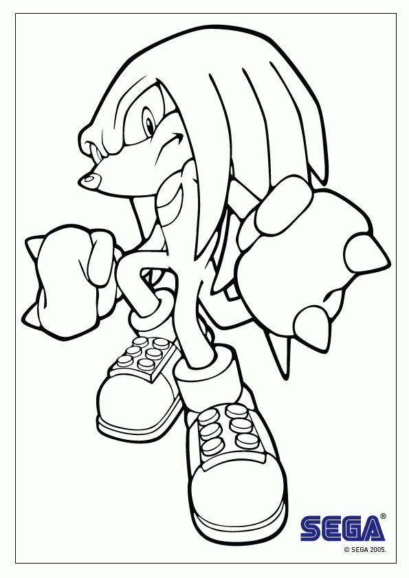 Shadow From Sonic Coloring Page - Coloring Home