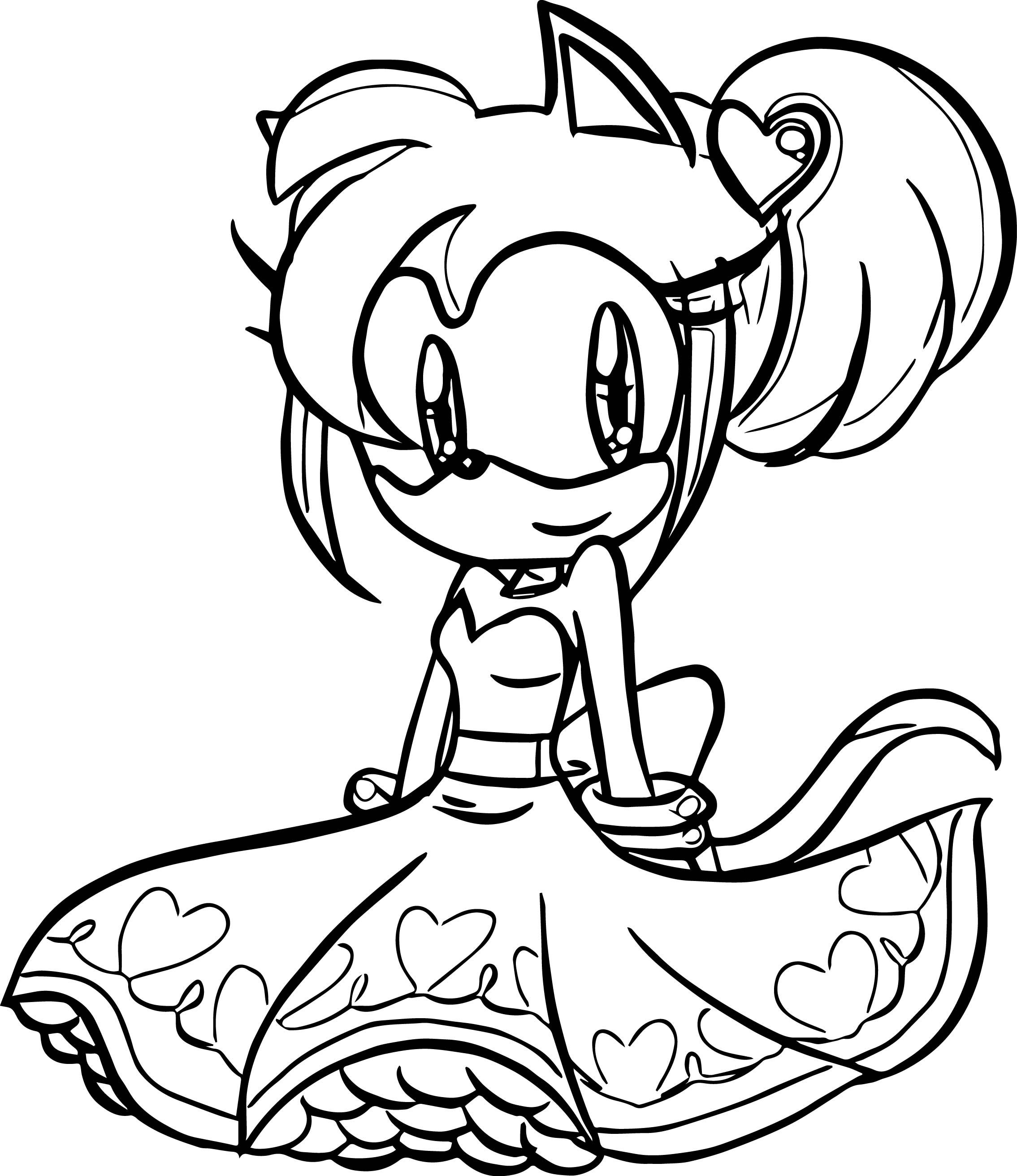 amy rose sonic coloring pages (Updated 2023)