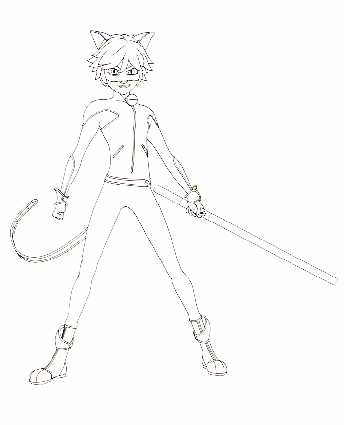 Ladybug And Cat Noir Coloring Pages Pictures - Whitesbelfast