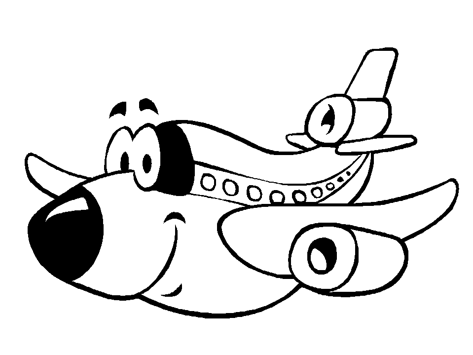 free airplane coloring pages for kids Coloring4free ...