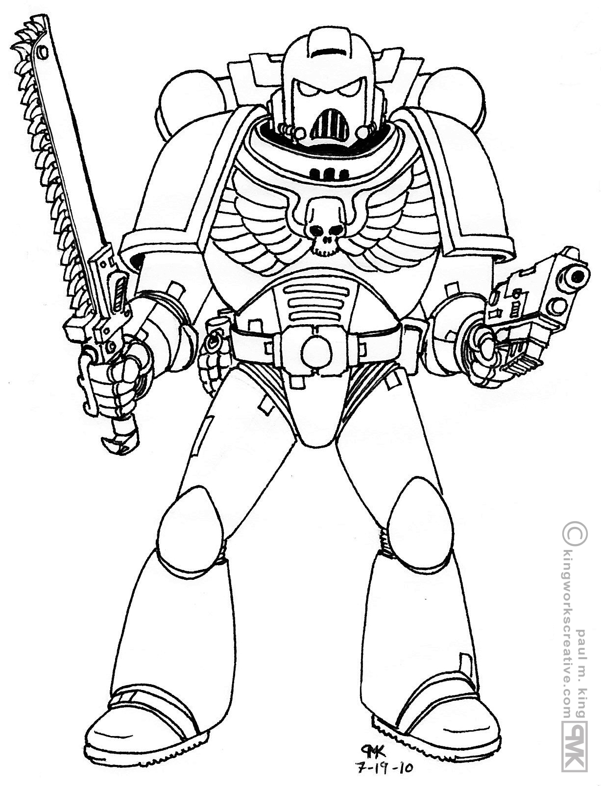 Warhammer coloring pages