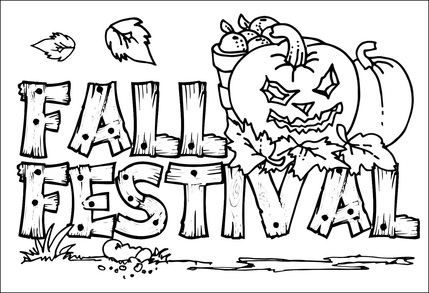 √ Fall Coloring Pages