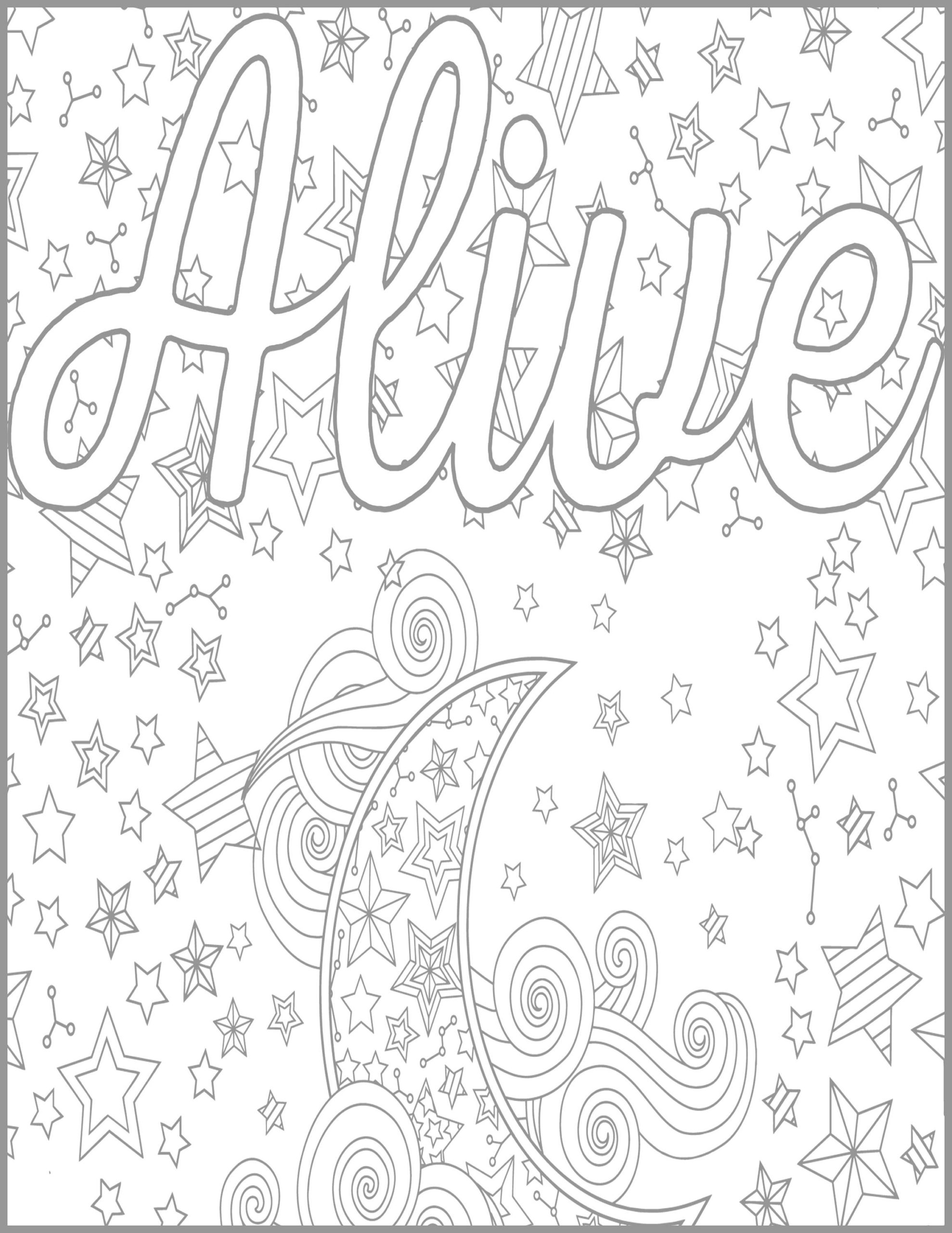 Coloring Pages : Adult Coloring Alive For Adults Gift ...