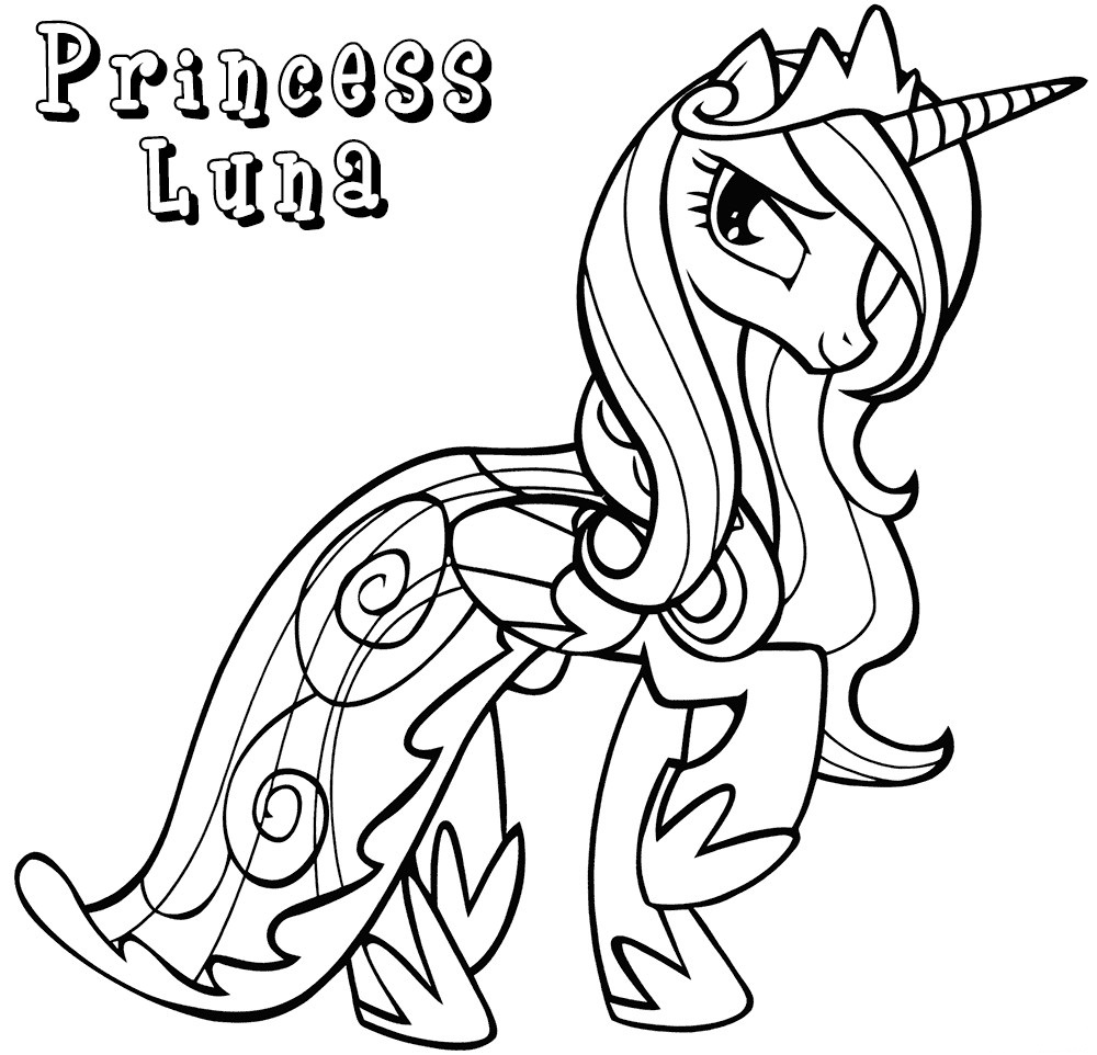 Princess Luna Coloring Pages - Best Coloring Pages For Kids - Coloring Home