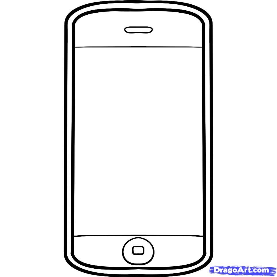 Phone Coloring Pages   Coloring Home
