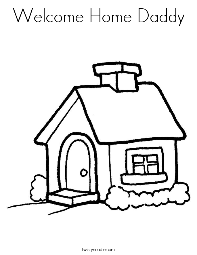 Download Welcome Home Daddy Coloring Page - Coloring Home