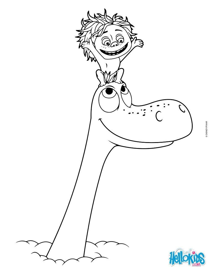DISNEY coloring pages - Spot and Arlo