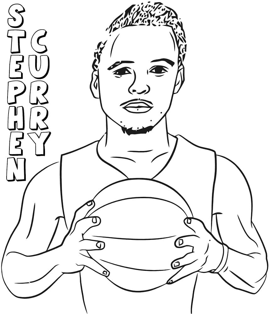 Stephen Curry Printable Coloring Page - Free Printable Coloring Pages for  Kids