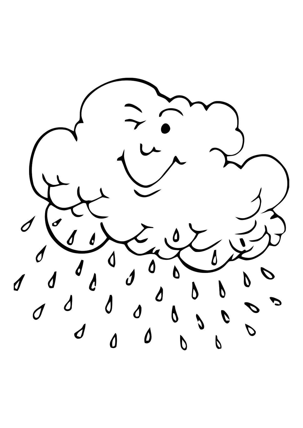 Rainy Day Coloring Pages Free Printable Book Spring Rain For –  Stephenbenedictdyson