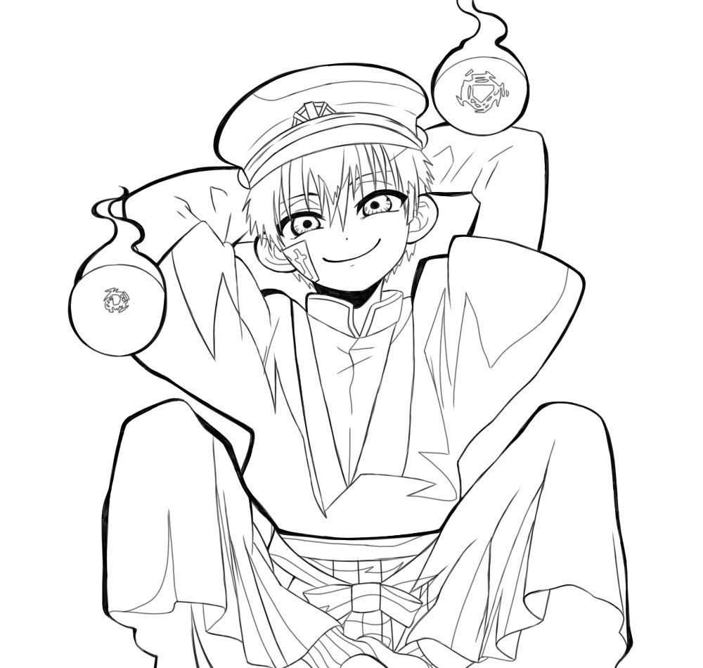Toiletbound Hanakokun Coloring Pages Coloring Home