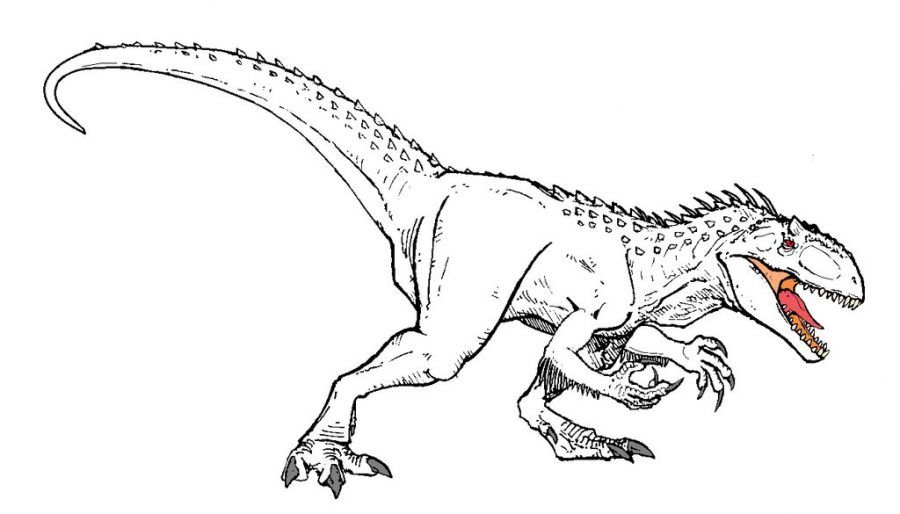 Jurassic World Indominus Rex Dinosaur Coloring Page | Dinosaur coloring  pages, Dinosaur coloring, Indominus rex