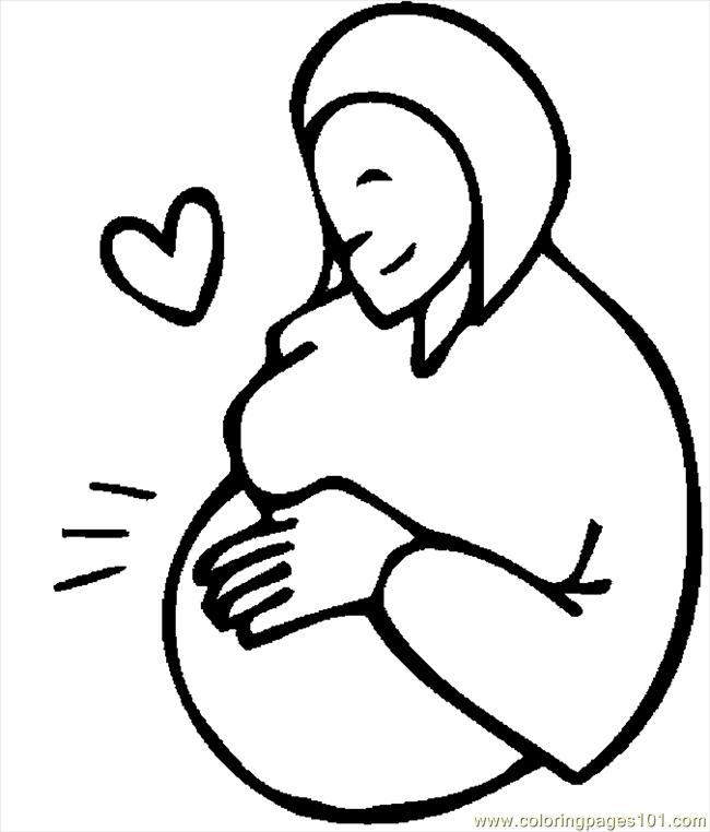 Pregnant Woman 7 Coloring Page - Free Others Coloring Pages :  ColoringPages101.com