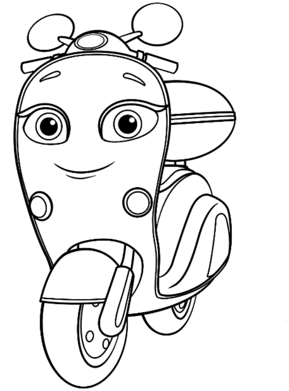 Kids-n-fun.com | Coloring page Ricky Zoom Scootio 2