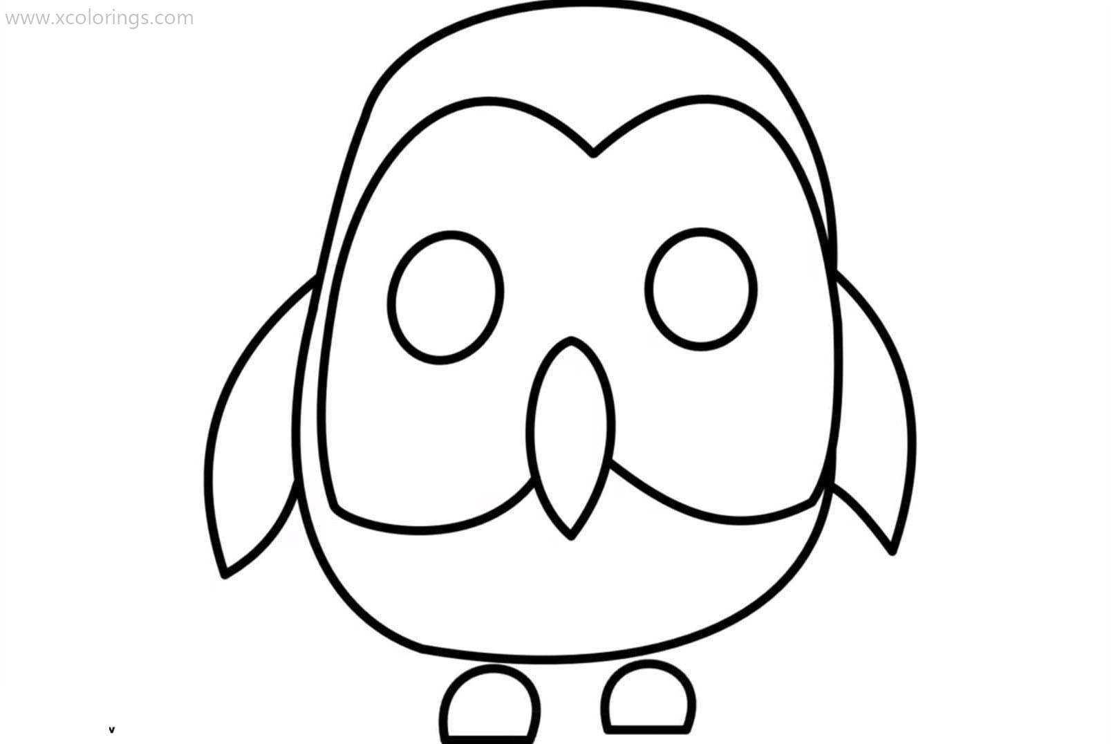 Roblox Adopt Me Coloring Pages Owl - XColorings.com