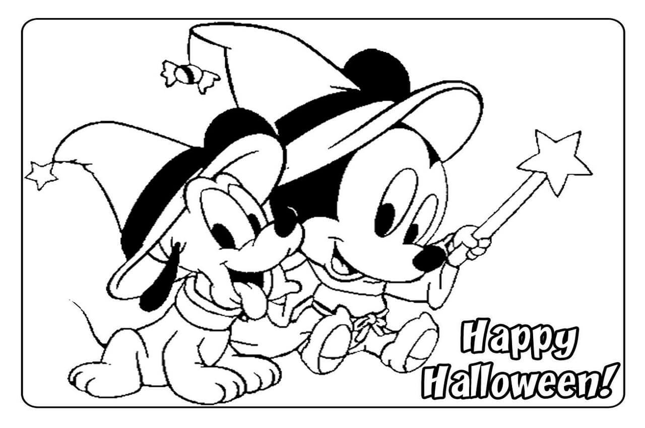 Disney Halloween Coloring Pages | Disney Halloween printable coloring pages  2020