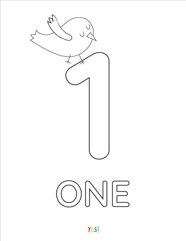 1-10 Printable Numbers Coloring Pages - YES! We Made This | Numbers For