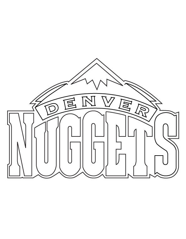 Denver Nuggets Coloring Pages Pdf To Print - Coloringfolder.com