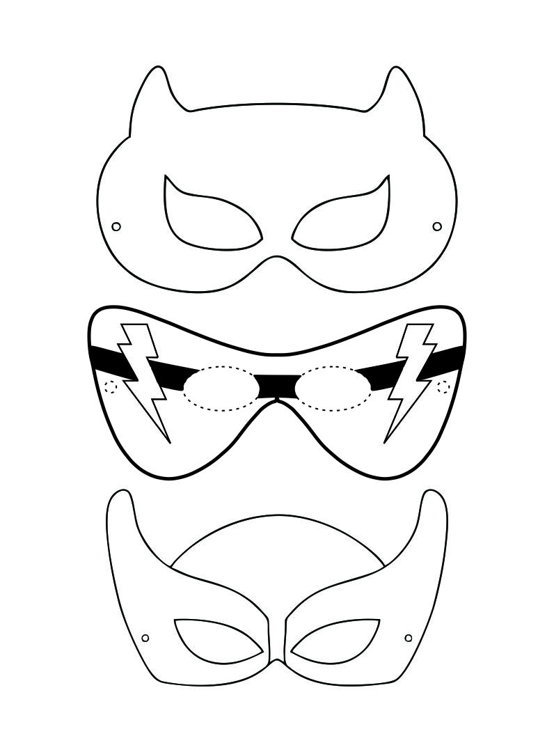 10 Best Printable Superhero Mask Cutouts - printablee.com