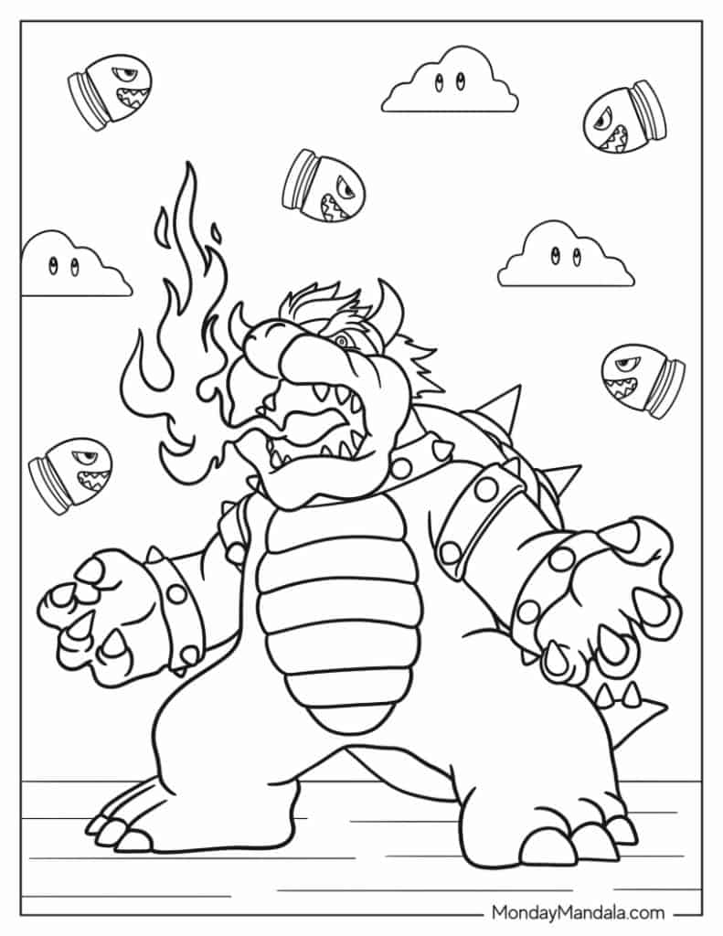 26 Bowser Coloring Pages (Free PDF Printables)