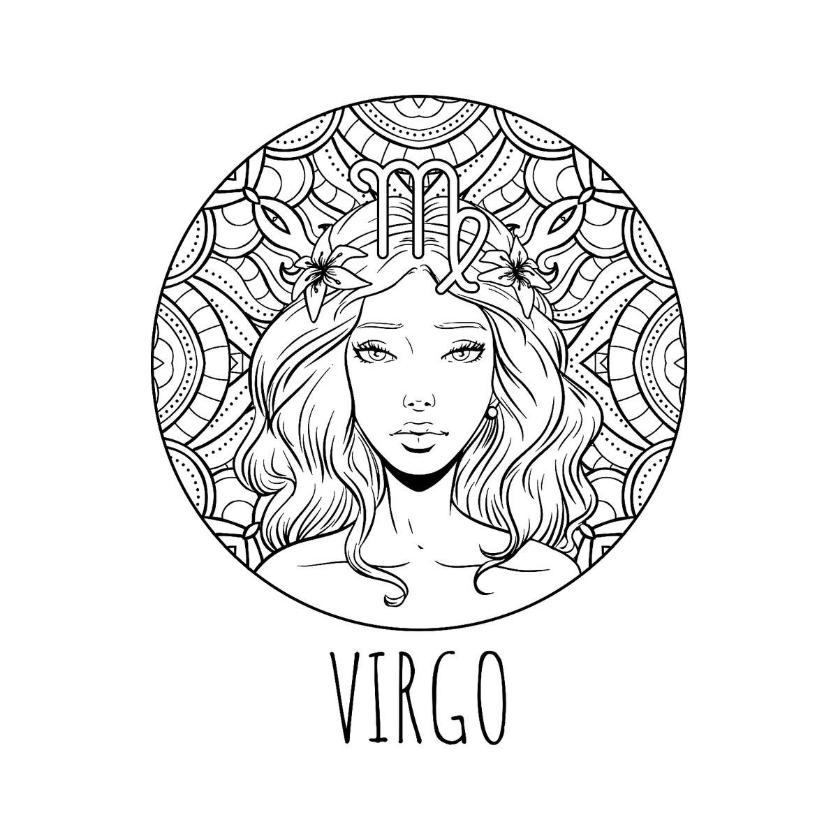 Zodiac Coloring Pages: Printable Zodiac Signs Coloring Pages for Women  (Plus a Free 2020 Calendar!) | Printables | 30Seconds Mom | Virgo art,  Zodiac signs colors, Zodiac art