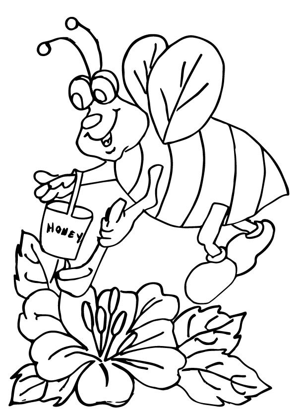 Parentune - Free & Printable Queen Bee Coloring Picture, Assignment Sheets  Pictures for Child