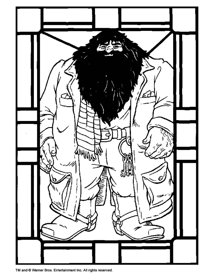 Hagrid coloring pages - Hellokids.com