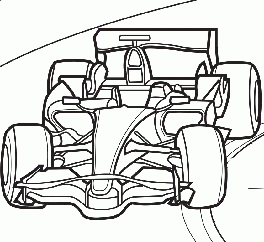 formula 1 car coloring pages - Clip Art Library