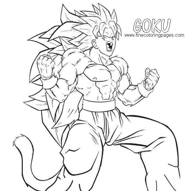 10 Best Free Printable Goku Coloring Pages For Kids