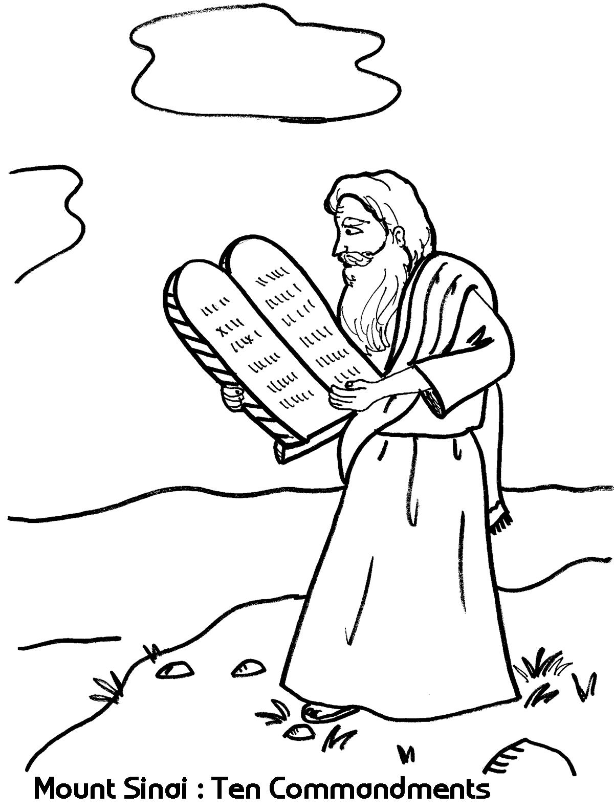 Mount Sinai: Ten Commandments | Coloring Sheets – Wesleyan Kids