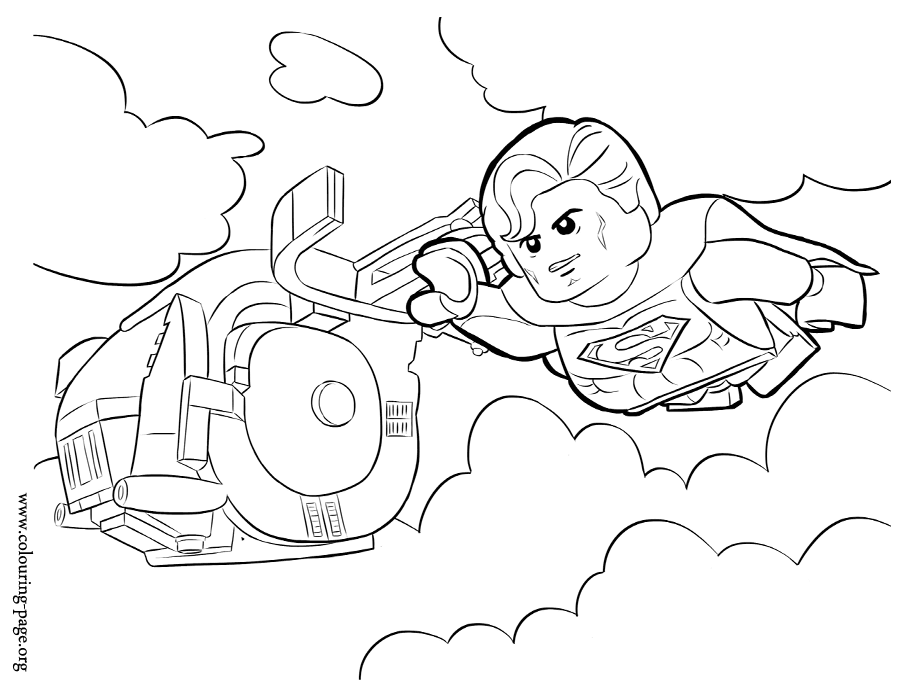 Lego Superman Coloring Pages - Coloring Home