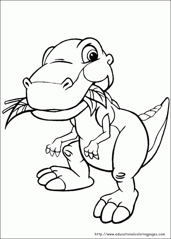 Dinosaur Land Before Time Coloring Page